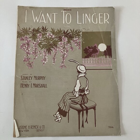 1910s Vintage Sheet Music All Alone - He May Be Old, But He’s Got Young Ideas - Picture 9 of 16